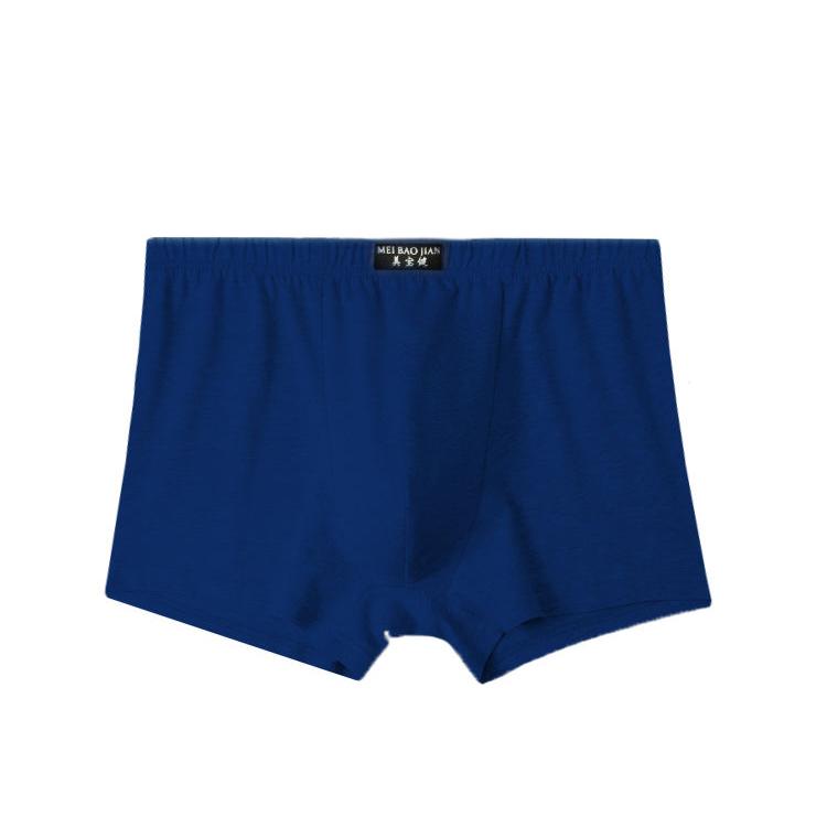 5-pack Men's Cotton Underwear Boxer Mid-waist Breathable Sweat-absorbing Four-corner Loose Large Size Dad Pants