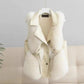 Fur Vest Women's Winter Wear Thick Imitation Fox Fur Vest Faux Fur To Keep Warm Comfortable and Soft Women's Sleeveless Suit Collar Jacket