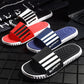 Slippers men's summer word slippers wear sandals and slippers men's soft bottom beach slippers