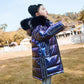 Silver Kids Down Padded Jacket Double-sided Wear Boys and Girls Thick Winter Fashionable Jacket
