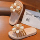 Girl's Summer Slippers Girl's Soft Sole Anti-slip Slippers Indoor Flower Decoration Shower Casual Light Flat Slippers