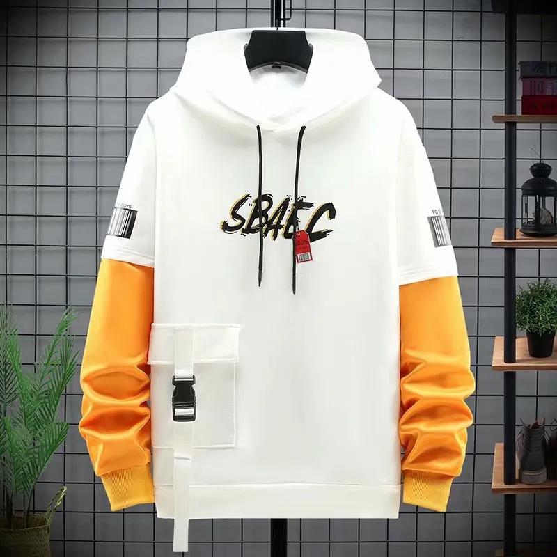 WTEMPO Teen Trendy Pullover Suit Men Sports Suit Hooded Sweater and Casual Pants Campus Clothing