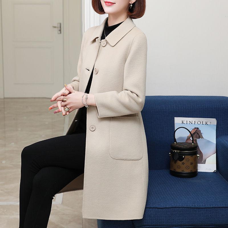 Women's Coat Autumn Winter Jacket Women Overcoat Wool Coat Suits  Long Slim Blend Clothes Outerwear