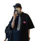 Summer New    Shirt Male Loose Solid Color Five-point Sleeve T-shirt Casual All-match Student Shirt