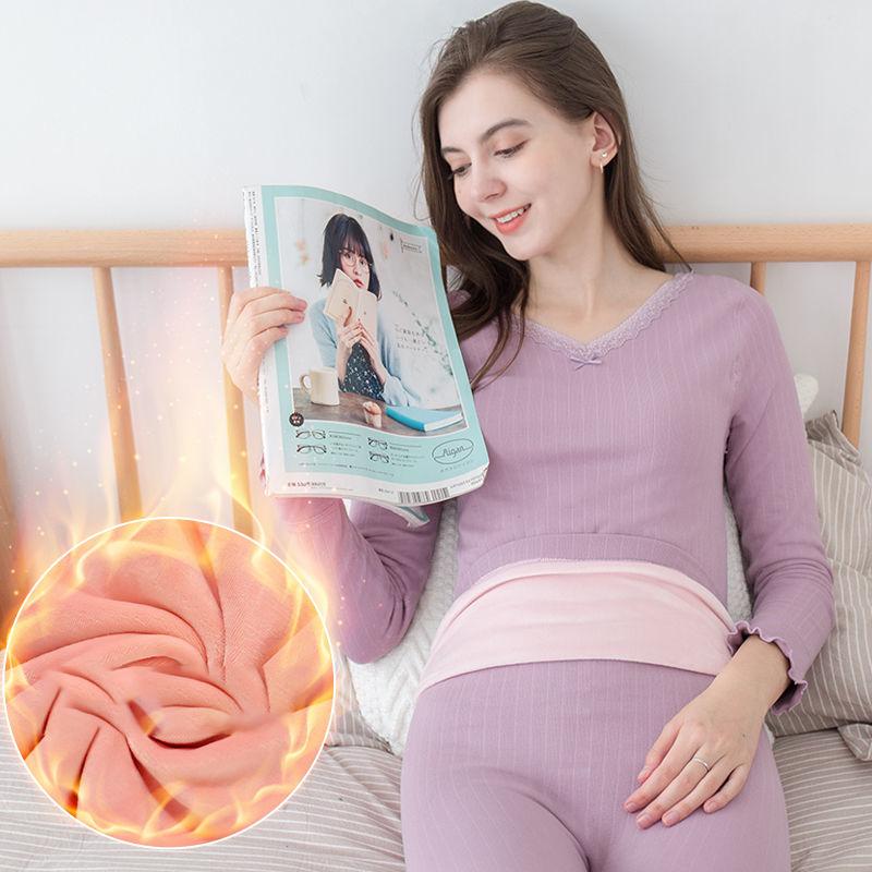Thermal Underwear Thickening Plus Velvet Suit Ladies Beauty Lace Autumn Clothes Long Trousers Tight Bottoming Cotton Sweater Winter