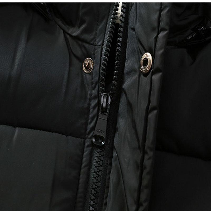 Girls' Warm Cotton-padded Jacket Winter Clothes Plus Velvet Thick Mid-length Down Cotton Jacket