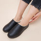 Warm Two-wear Waterproof and Oil-repellent Cotton Shoes Slippers Thick-soled Winter Leather Cotton Shoes
