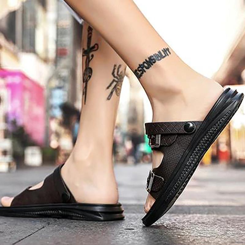 Sandals Men's Slippers Men's Summer Sandals and Slippers Korean Beach Shoes Outdoor Shoes