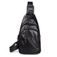 Casual Shoulder Bag Men Horse Leather Large Capacity Chest Bag Outdoor Riding Sports Messenger Bag