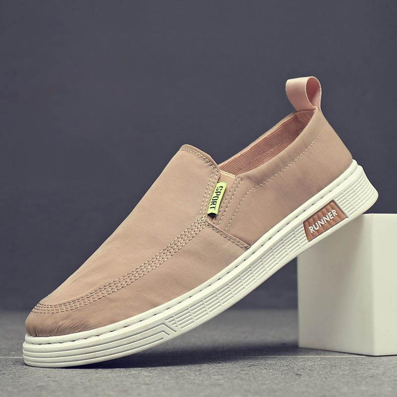 Spring Summer Canvas Shoes Men's Korean Version All-match Casual Cloth Shoes Ice Silk Breathable Deodorant Driving Shoes