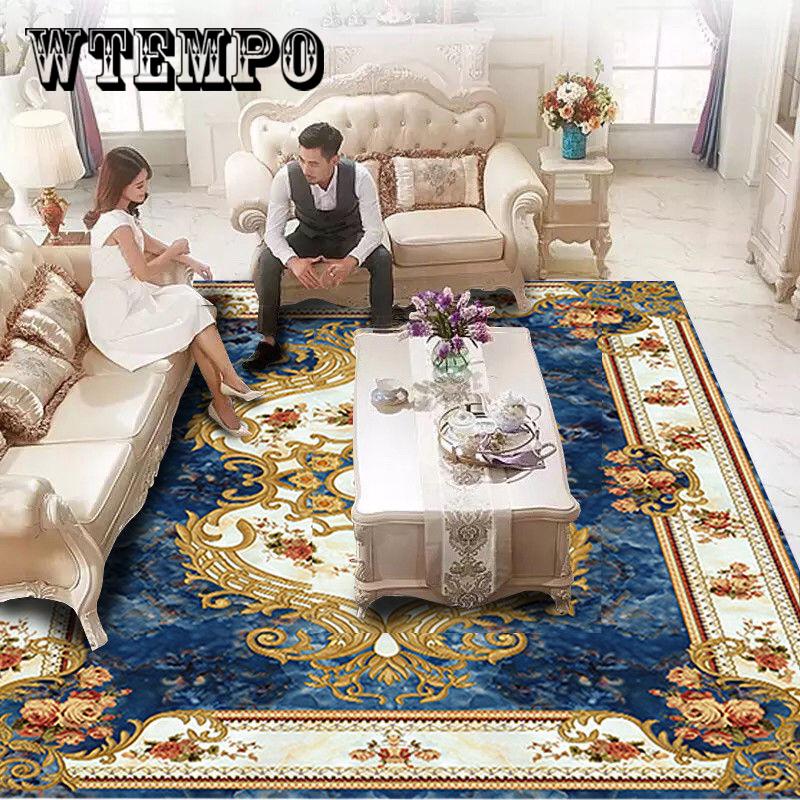 European Court Style Printed Carpet Mats Home Mat Modern Living Room Carpet Parlor Rugs Art