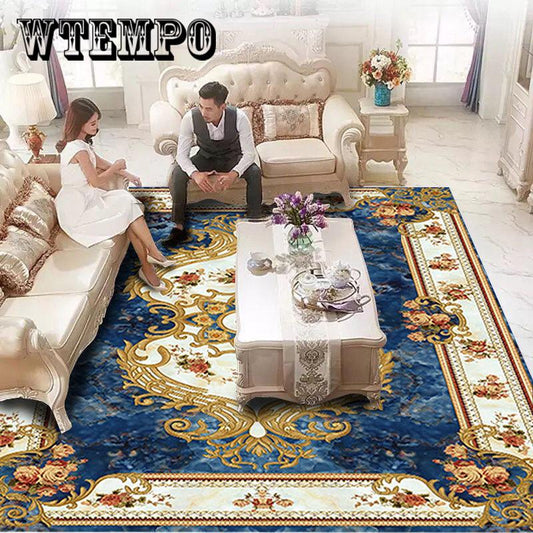 European Court Style Printed Carpet Mats Home Mat Modern Living Room Carpet Parlor Rugs Art