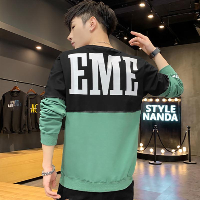 Winter and Autumn Men's Loose Round Neck Pullover Sweater Men's Korean Youth Long-sleeved Sweatshirts