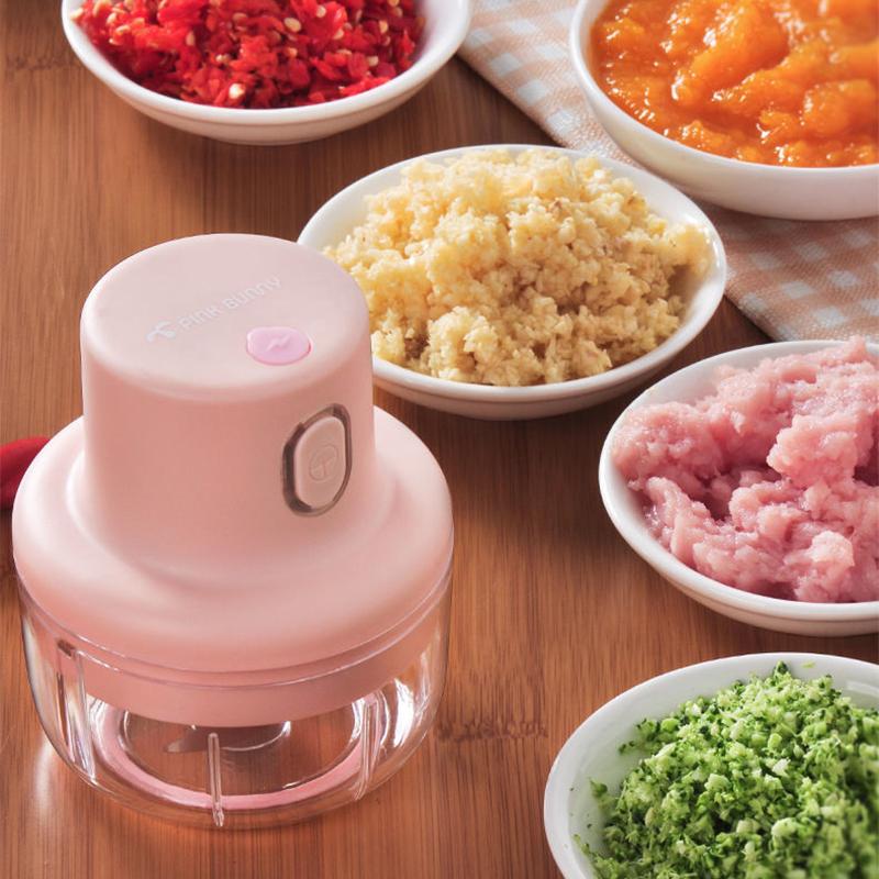 Wireless Electric Meat Grinder Food Chopper Mini Stainless Electric Kitchen Chopper Meat Grinder Shredder