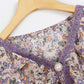 Women's Summer Print Loose Top Round Neck Versatile Chiffon Short Sleeves