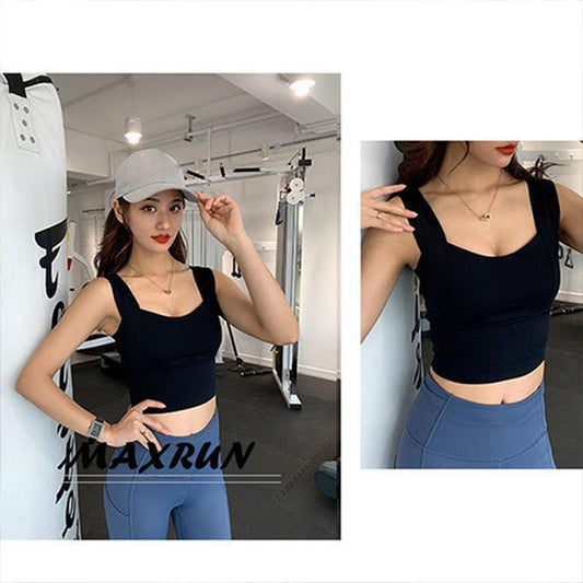 Women's Sports Underwear Students Shockproof Running Fitness Beauty Back Bra Gather Exercise Vest Women Wear Yoga Vest