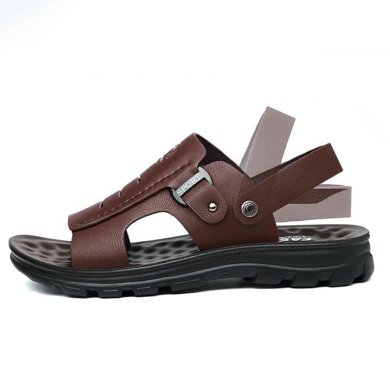 Summer Men's Sandals Non-slip Sandals and Slippers Men's Korean Outdoor Leisure Beach Shoes