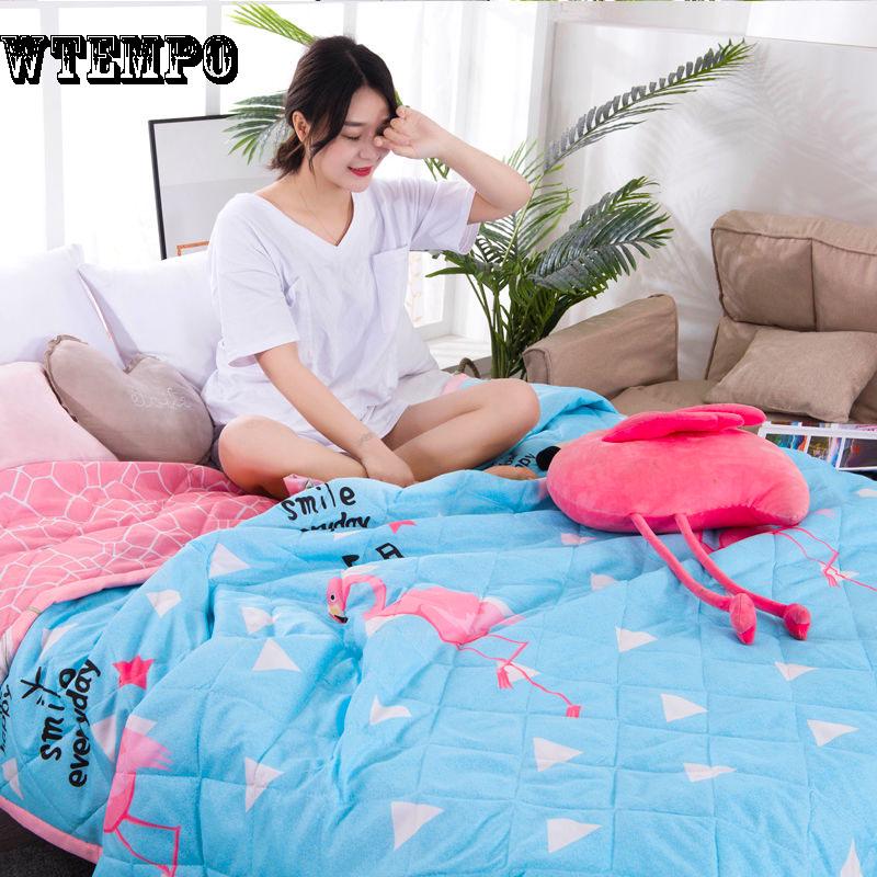 WTEMPO Brand Quilt Blanket Comfortable Summer Cool Air Conditioning Is Fashion Home Goods