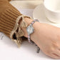 Women's Korean Luxury Rhinestones Quartz Watches Small Simple Bracelet Watches Crystal Diamond All-match Watch Bracelet