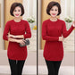 Winter Thick Plus Velvet Sweater Women's Mid-length Loose-Fit Large Size Pullover Knit