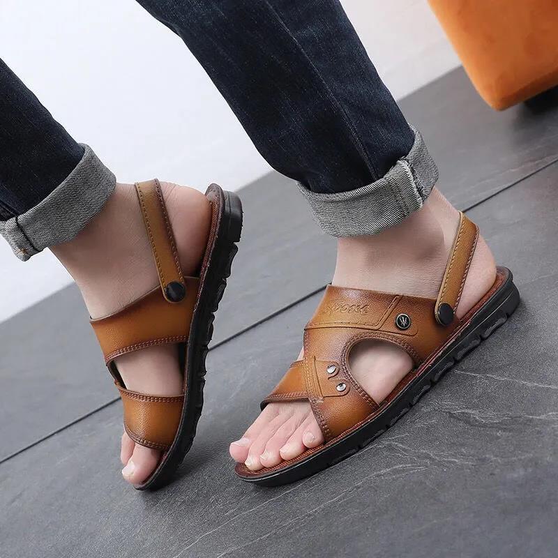 Summer Waterproof Non-slip Sandals Men's Soft Bottom Wear-resistant Sandals Breathable Sandals