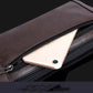Business Leather Multi-layer Small Waist Bag Running Outdoor Mobile Phone Bag Multifunctional PU Chest Bag Receiving Wallet Sports Bag