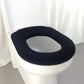 Toilet Cushion Toilet Seat Gasket Cushion Thickening Plus Velvet Warming Pad Solid Color Household Toilet Seat Cover To Keep Warm