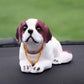 Car Shaking His Head Dog Car Ornaments Cute Shaking His Head Doll Cute Pet Car Ornaments Car Interior Decoration Supplies
