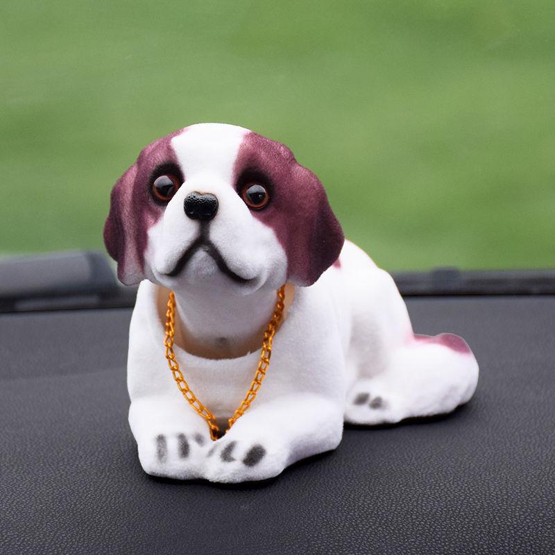 Car Shaking His Head Dog Car Ornaments Cute Shaking His Head Doll Cute Pet Car Ornaments Car Interior Decoration Supplies