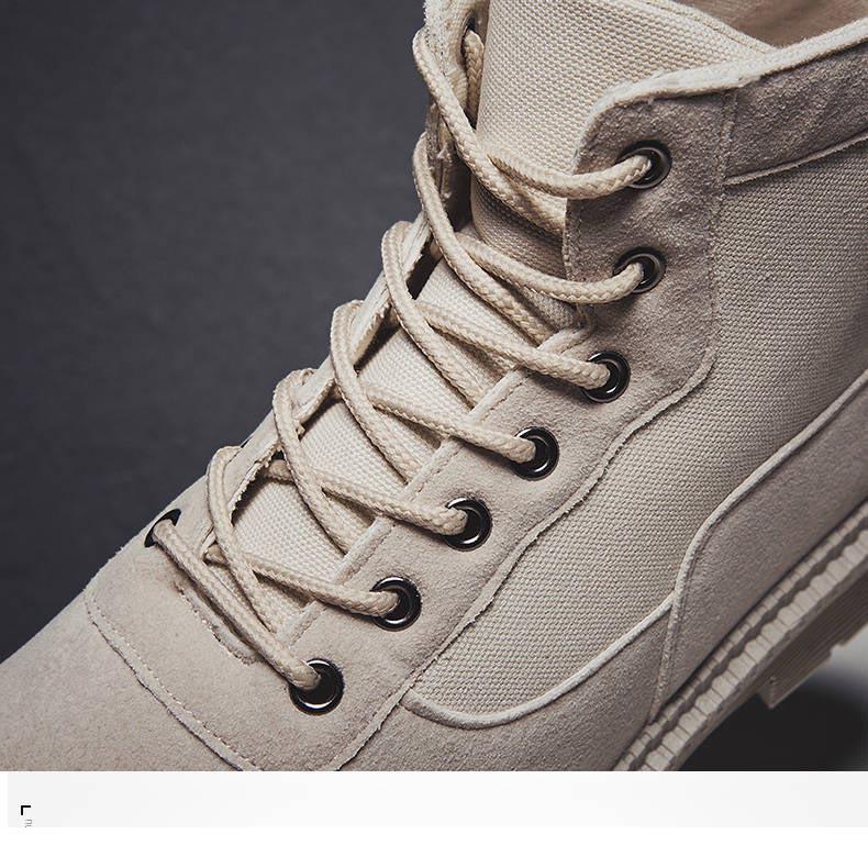 Men's Retro Tooling Boots British Boots Student Casual Boots Men's Outdoor High-top Martin Boots