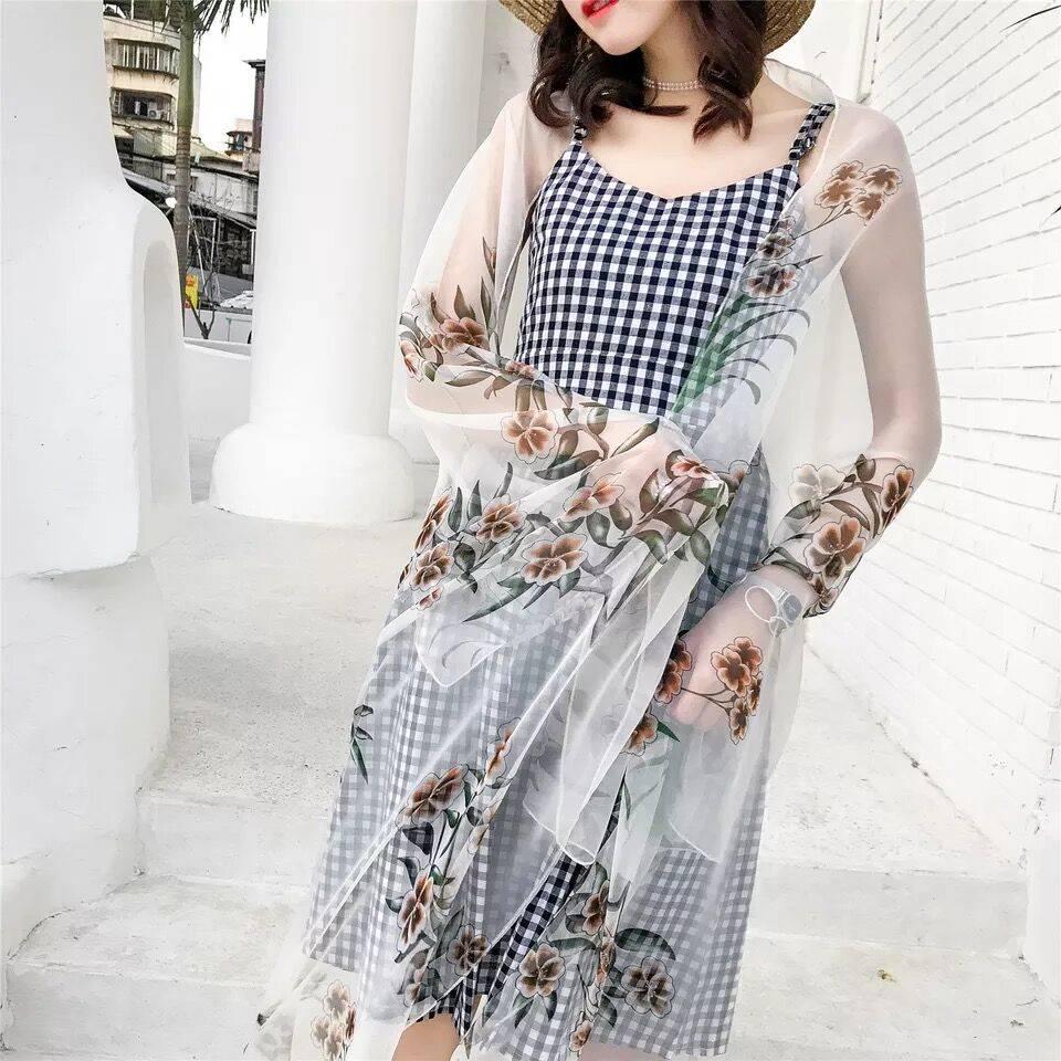 Scarves Women Thin Rural Style Sunscreen Scarf Summer Beach Shawl Wrap