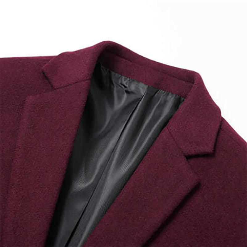 Autumn and Winter Men's Jacket Business Casual Thickened Plus Velvet Warm Loose Jacket Men