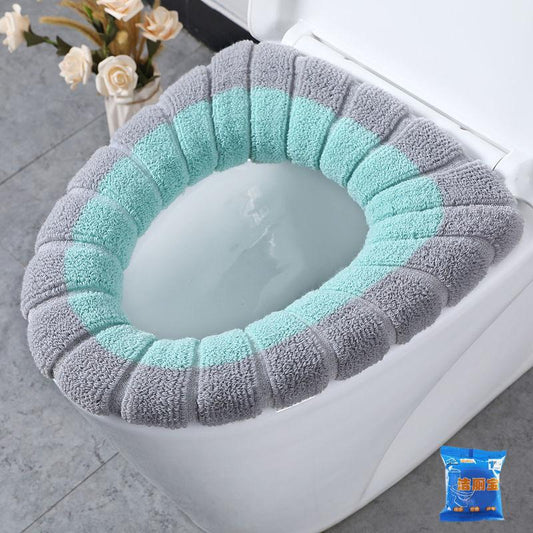 Universal Toilet Pad Thickened Warm Washable Toilet Seat Cushion Toilet Cover Toilet Cover Household Toilet Cushion