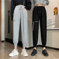Cotton White Sports Pants Women's Spring and Autumn Models Loose and Thin Casual Pants Women's Harem Pants Women's Health Pants