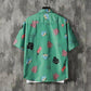 Male Beach Tees Hawaiian Shirt Summer Casual Print Undies Half Sleeve T-shirts Button Cardigan Plus Size Overshirt Men Clothing