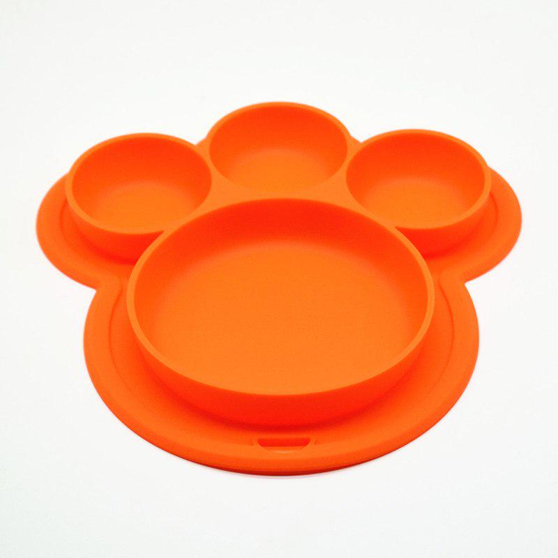 WTEMPO Baby Safe Silicone Dining Plate Bpa Free Solid Children Dishes Suction Baby Training Tablewar