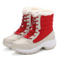 Large Size Snow Boots Women Outdoor Travel Thick High-top Cotton Shoes Women Mid-tube Boots Winter