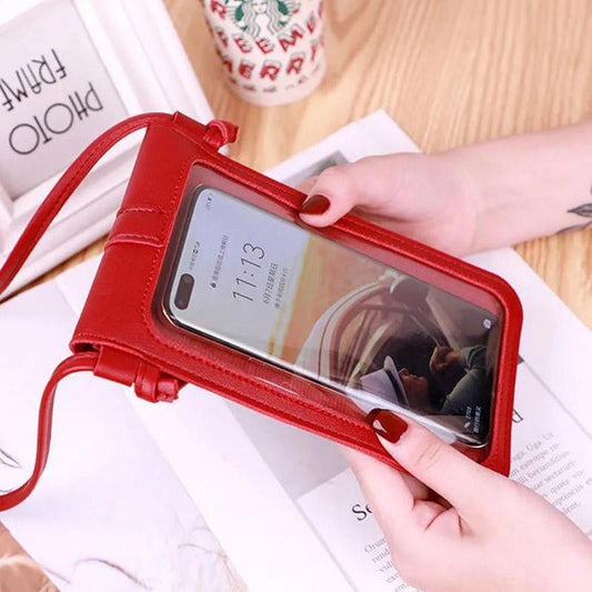 Women's Mobile Phone Bag Can Be Placed In A Mobile Phone Bag with A Touch Screen Hanging Bag Mini Satchel Coin Purse