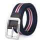 Striped Contrast Military Training Punk Unisex Belt