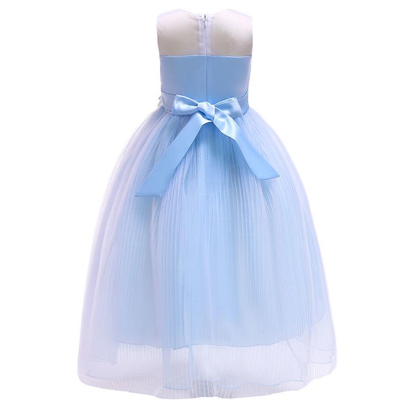 Girls' Fluffy Dresses Christmas Evening Dresses, Children's Long Skirts, European and American Style Children's Skirts