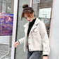 Fashion Trend Velvet Women's Coat Autumn and Winter Loose Plus Velvet Thick Lamb Wool Coat