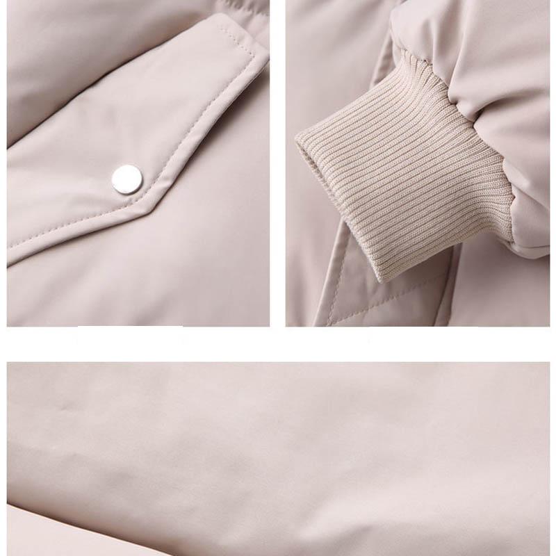 Winter Clothes Loose Down Coat Women Big Fur Collar Thick Bread Coat Student Padded Coat Jacket Women