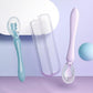 Baby Feeding Spoon with Storage Box Non-Slip Baby Trainning Spoon Food Grade Silicone Cute Baby Feeding Tableware