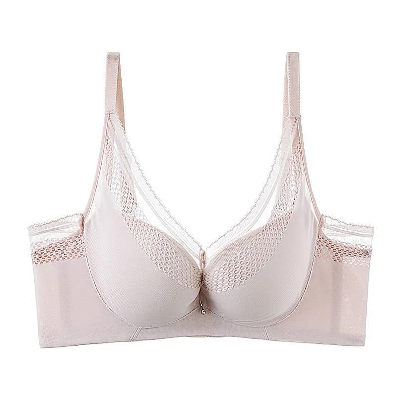 Comfortable and Sexy Thin Section Gathered To Collect Auxiliary Breasts on The Beauty Back Without Steel Ring Adjustment Type Women's Underwear Bra