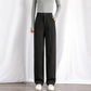 Women's Spring and Autumn Thin Casual Straight-leg Pants High Waist Loose Suit Pants Solid Classic Basic All Match Bottoms