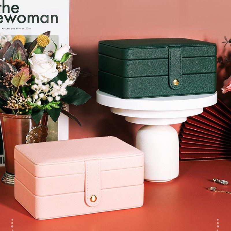Three-layer Jewelry Storage Box Large-capacity High-end Ear Stud Drawer Jewelry Storage Box
