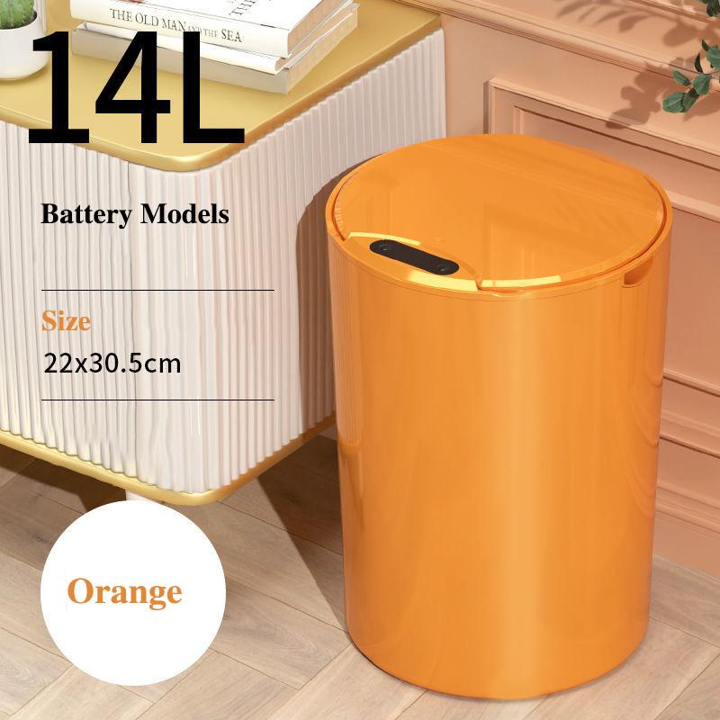 Smart Sensor Trash Can Household Automatic Lid Opening Bedroom Living Room Toilet Bathroom Large Capacity Without Bending Over and Deodorizing
