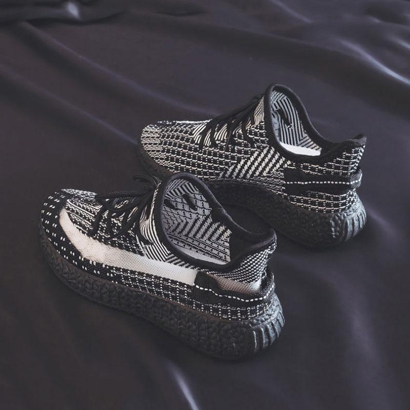 Spring Autumn Men's Sports Shoes All-match Casual Men's Black Coconut Shoes Sports Running Daddy Shoes