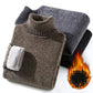 Winter Men's Fleece Sweater Bottoming Shirt Thickened Knitted Sweater Turtleneck Warm Sweater