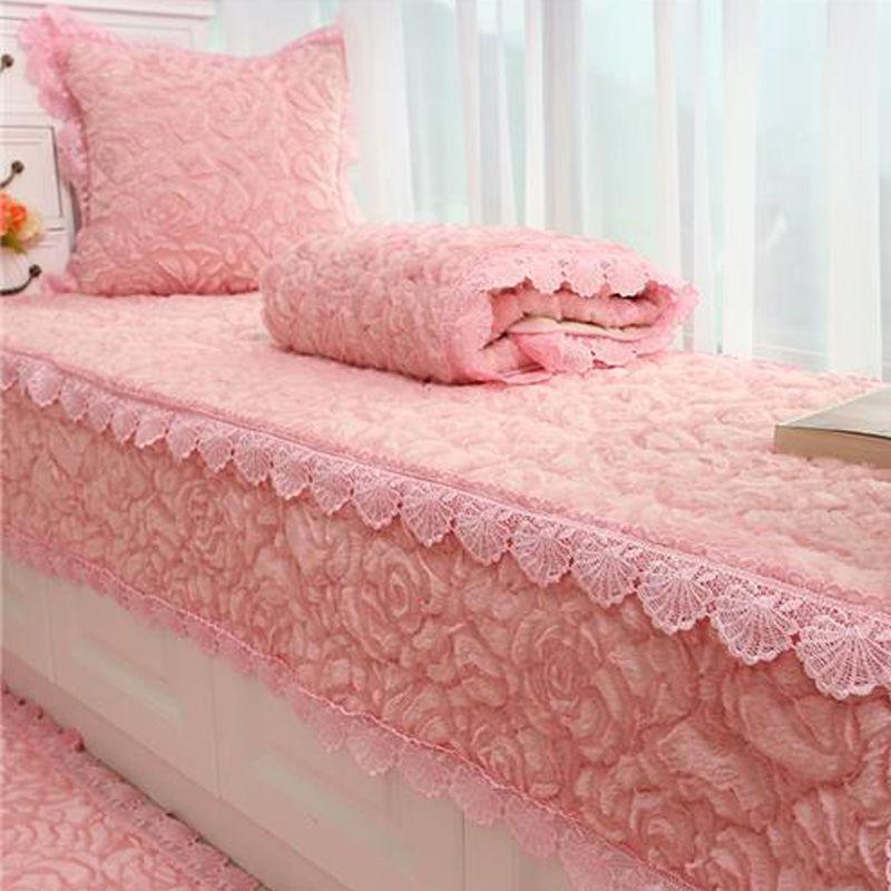 Thick Plush Bay Window Mat Modern Minimalist Non-slip Bedroom Tatami Balcony Mat Window Bench Mat